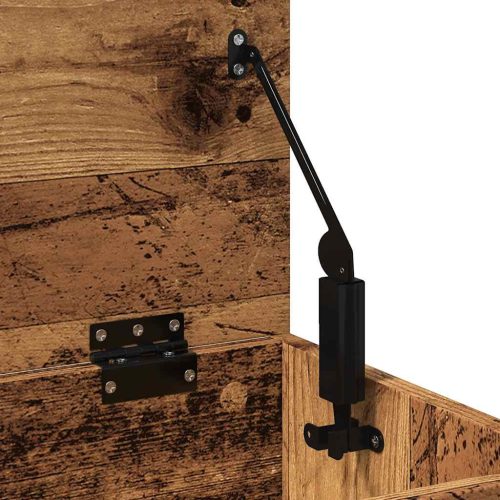  antik fa színű szerelt fa cipőtároló pad 60 x 30 x 45 cm