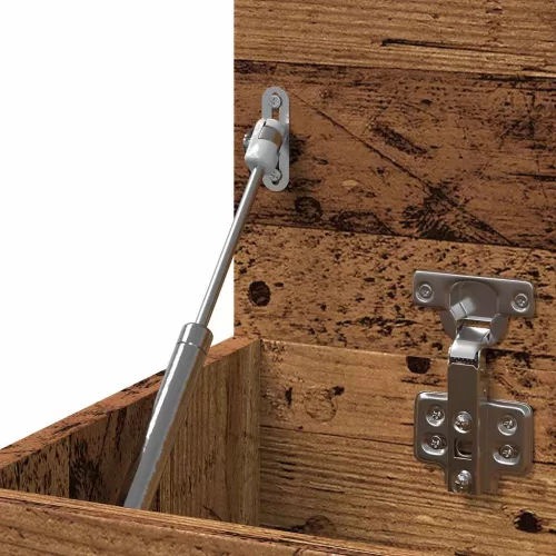  antik fa színű szerelt fa cipőtároló pad 80 x 30 x 45 cm