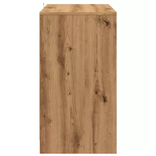  kézműves tölgy színű szerelt fa tálalószekrény 70x41x75 cm