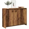  antik fa színű szerelt fa tálalószekrény 102 x 33 x 75 cm