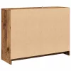  antik fa színű szerelt fa tálalószekrény 102 x 33 x 75 cm