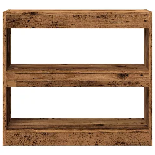  Könyvszekrény/szobaosztó régi fa 80x30x72 cm