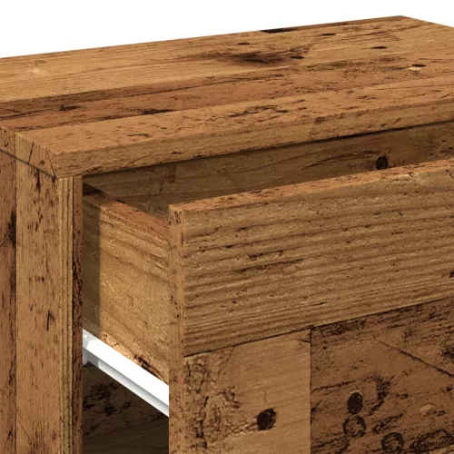  2 db antik fa színű falra szerelhető éjjeliszekrény