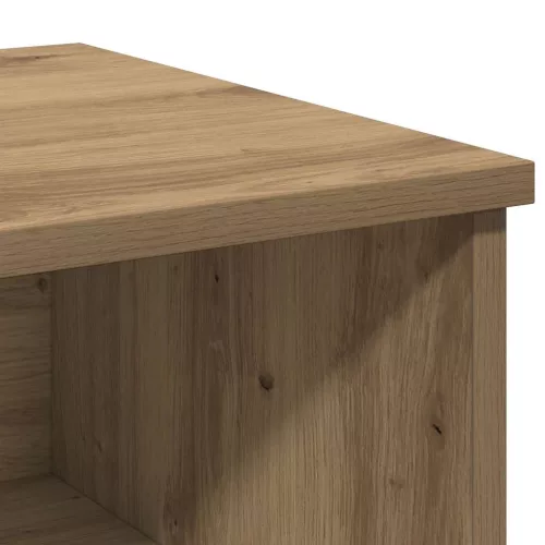  kézműves tölgy színű szerelt fa éjjeliszekrény 40 x 36 x 65 cm