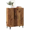  antik fa színű szerelt fa tálalószekrény 70 x 34 x 90 cm