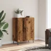  antik fa színű szerelt fa tálalószekrény 70 x 34 x 90 cm