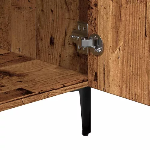  antik fa színű szerelt fa tálalószekrény 90 x 34 x 80 cm