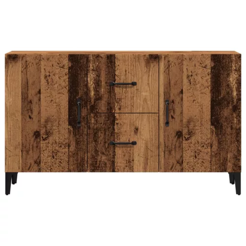  antik fa színű szerelt fa tálalószekrény 100 x 36 x 60 cm