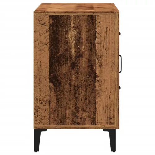  antik fa színű szerelt fa tálalószekrény 100 x 36 x 60 cm