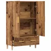  Highboard régi fa 70x31x115 cm gépesített fa