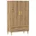  Highboard artisan tölgy 70x31x115 cm gépi úton előállított fa