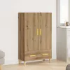  Highboard artisan tölgy 70x31x115 cm gépi úton előállított fa