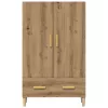  Highboard artisan tölgy 70x31x115 cm gépi úton előállított fa