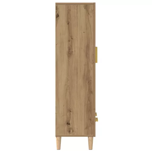  Highboard artisan tölgy 70x31x115 cm gépi úton előállított fa