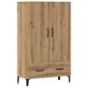  Highboard artisan tölgy 70x31x115 cm gépi úton előállított fa