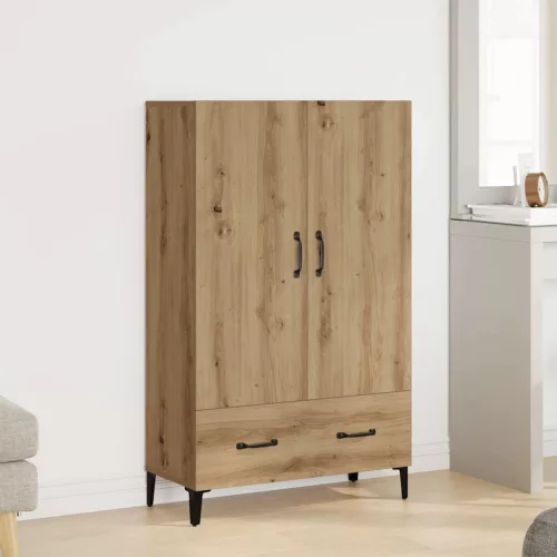 Highboard artisan tölgy 70x31x115 cm gépi úton előállított fa