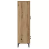  Highboard artisan tölgy 70x31x115 cm gépi úton előállított fa