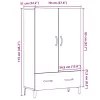  Highboard artisan tölgy 70x31x115 cm gépi úton előállított fa