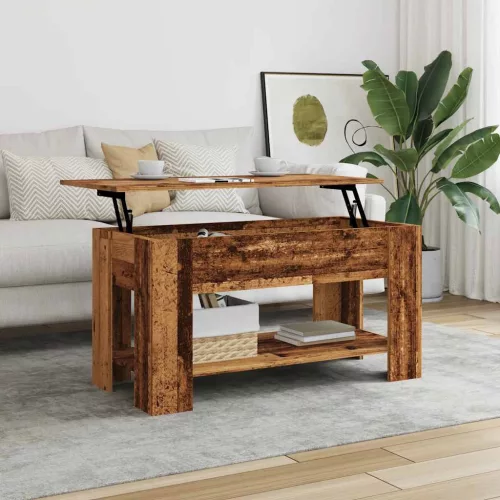  dohányzóasztal Régi fa 101x49x52 cm Gépelt fa