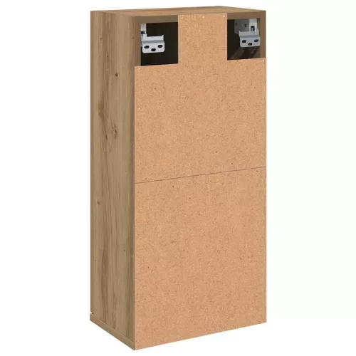  kézműves tölgy színű fali fürdőszobaszekrény 32 x 20 x 67 cm