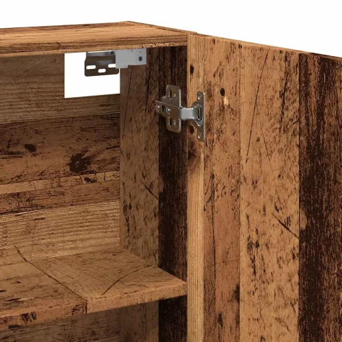  Fürdőszoba tükörszekrény Régi fa 64x20x66,5 cm Gépelt fa