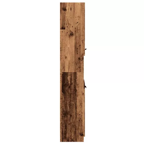  Fürdőszobaszekrény Régi fa 32x34x188,5 cm Gépelt fa