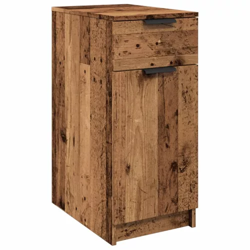  antik fa színű szerelt fa íróasztalszekrény 33 x 50 x 75 cm