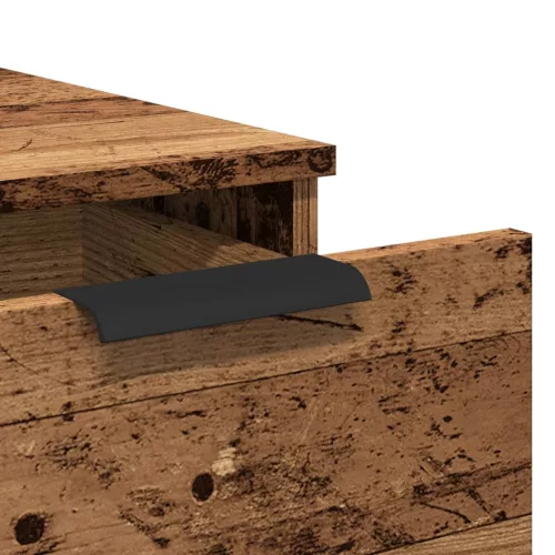  antik fa színű szerelt fa íróasztalszekrény 33 x 50 x 75 cm