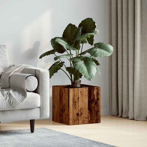  régi fa szerelt fa virágtartó 40 x 40 x 40 cm