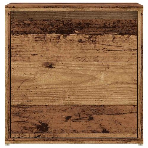  antik fa szerelt fa tárolódoboz 40,5 x 40 x 40 cm