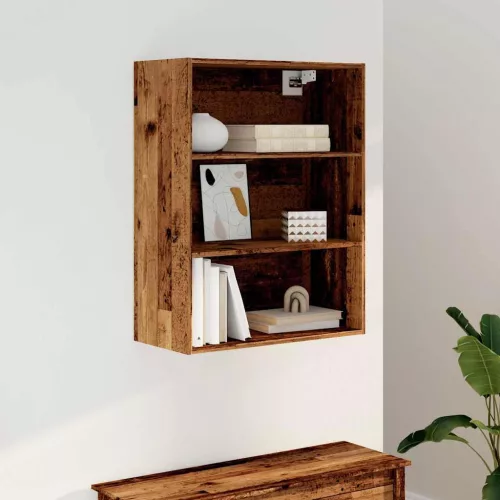  függő fali szekrény régi fa 69,5x32,5x90 cm