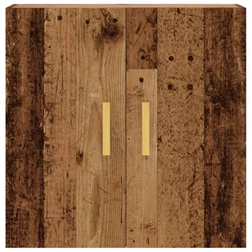  antik fa színű szerelt fa faliszekrény 60 x 31 x 60 cm