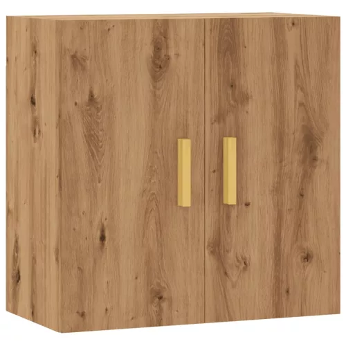  kézműves tölgy színű szerelt fa faliszekrény 60 x 31 x 60 cm