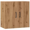  kézműves tölgy színű szerelt fa faliszekrény 60 x 31 x 60 cm