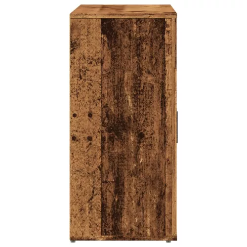  öreg fa árnyalatú szerelt fa tálalószekrény 80 x 33 x 70 cm