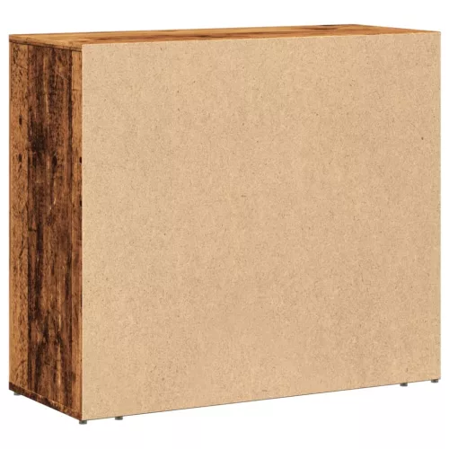  öreg fa árnyalatú szerelt fa tálalószekrény 80 x 33 x 70 cm