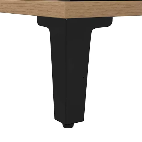  kézműves tölgy színű szerelt fa fürdőszobaszekrény 30x30x190 cm