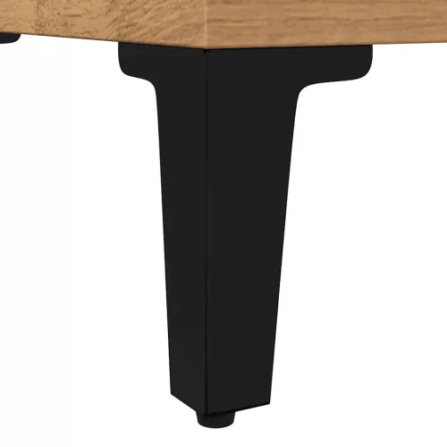  kézműves tölgy színű szerelt fa fürdőszobaszekrény 30x30x100 cm