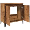  antik fa színű szerelt fa mosdószekrény 58x33x60 cm