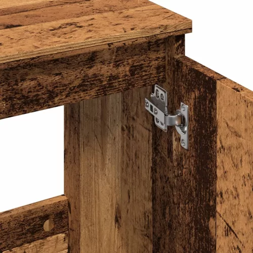  antik fa színű szerelt fa mosdószekrény 58x33x60 cm