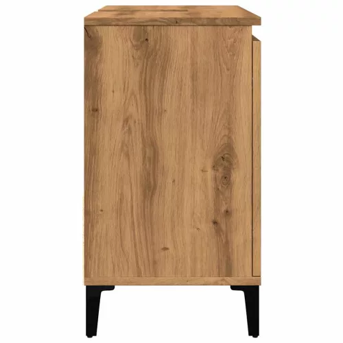  kézműves tölgy színű mosdószekrény 65 x 33 x 60 cm