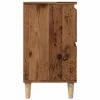  antik fa színű szerelt fa mosdószekrény 80 x 33 x 60 cm