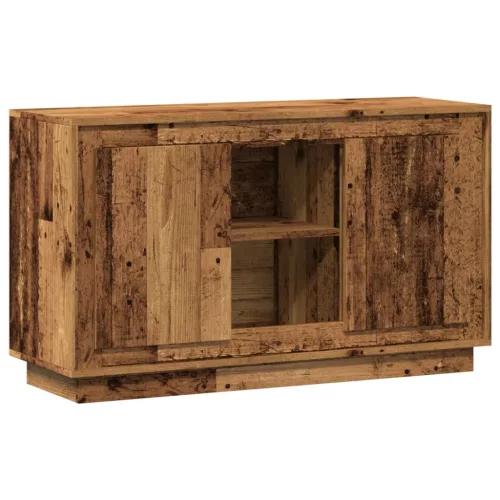  antik fa színű szerelt fa tálalószekrény 102 x 35 x 60 cm