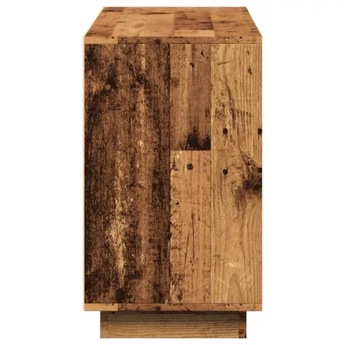  antik fa színű szerelt fa tálalószekrény 102 x 35 x 60 cm