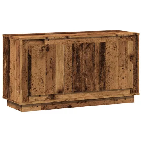  antik fa színű szerelt fa tálalószekrény 102 x 35 x 55 cm