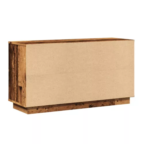  antik fa színű szerelt fa tálalószekrény 102 x 35 x 55 cm
