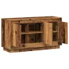  antik fa színű szerelt fa tálalószekrény 102 x 35 x 55 cm