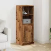  antik fa színű szerelt fa magasszekrény 36 x 35,5 x 103,5 cm