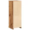  antik fa színű szerelt fa magasszekrény 36 x 35,5 x 103,5 cm