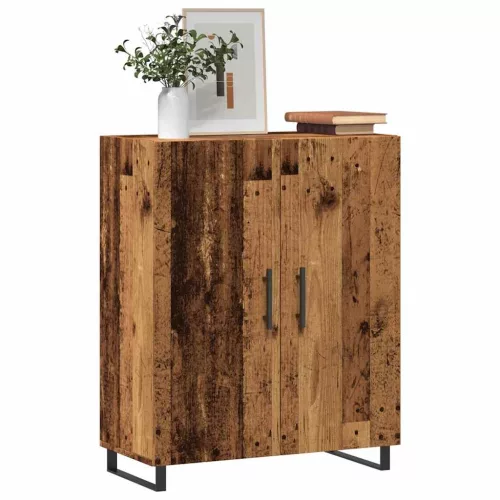  antik fa színű szerelt fa tálalószekrény 69,5 x 34 x 90 cm